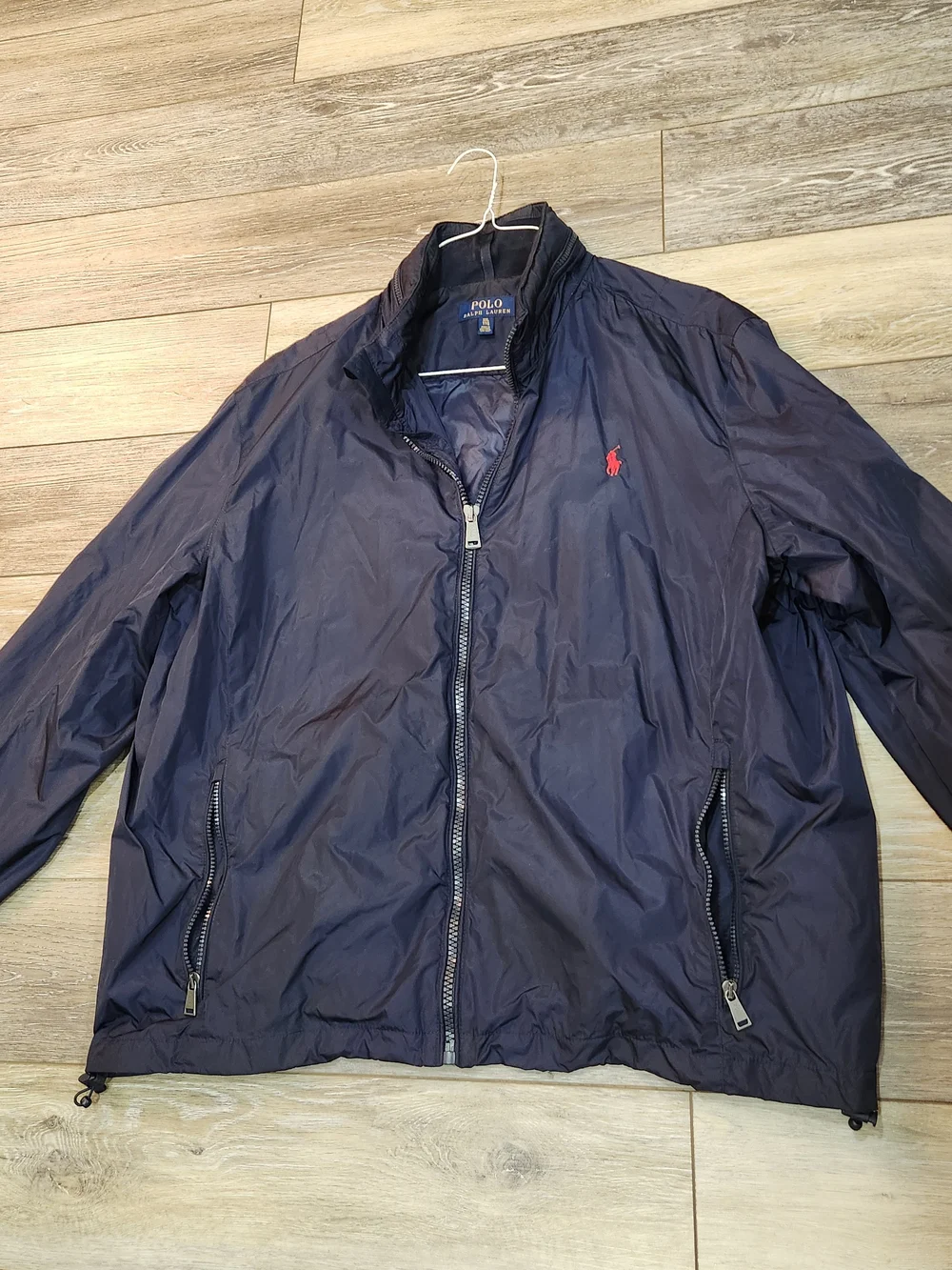 Polo by Ralph Lauren Navy Windbreaker with Red Pony Logo